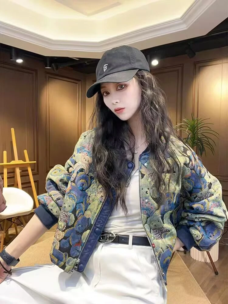 小香风短款气质棒球服外套女春秋2025年新款今年流行薄款宽松夹克