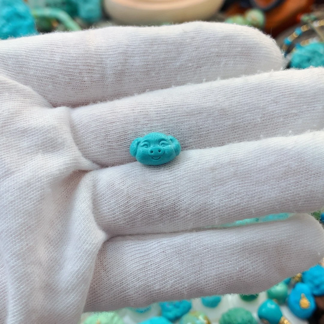 未镶嵌绿松石珠宝半成品