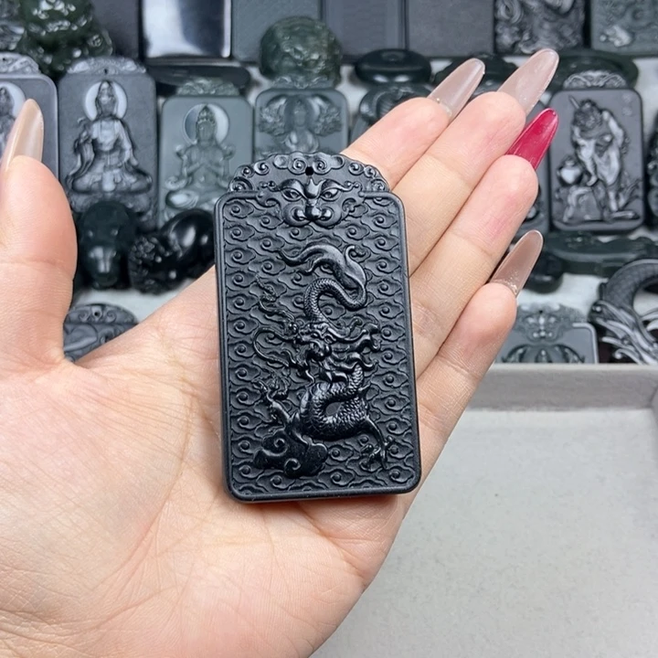 和田玉未镶嵌颈饰道***步