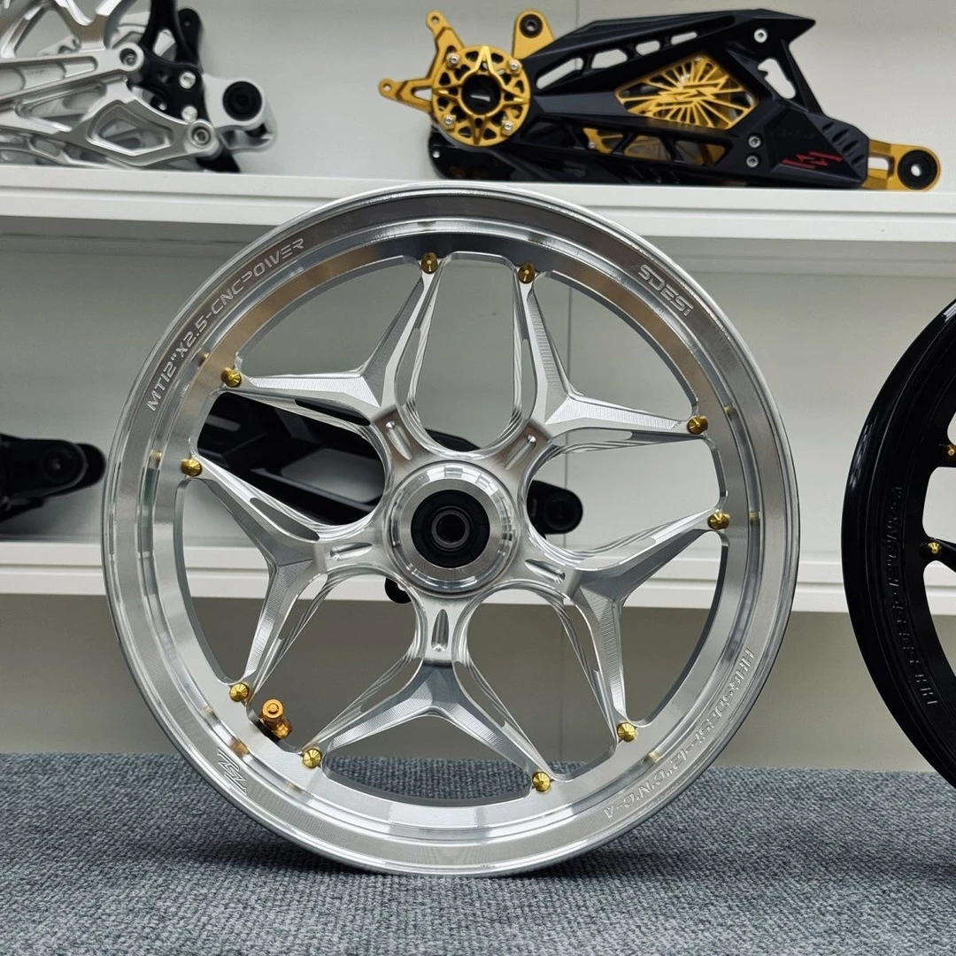 正品HH联名塞德斯12寸2.5J轮毂九号/小牛/极核改装前后轮毂非MFZ