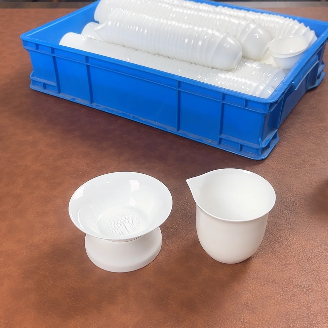 公道杯+茶漏过滤组骨瓷套装