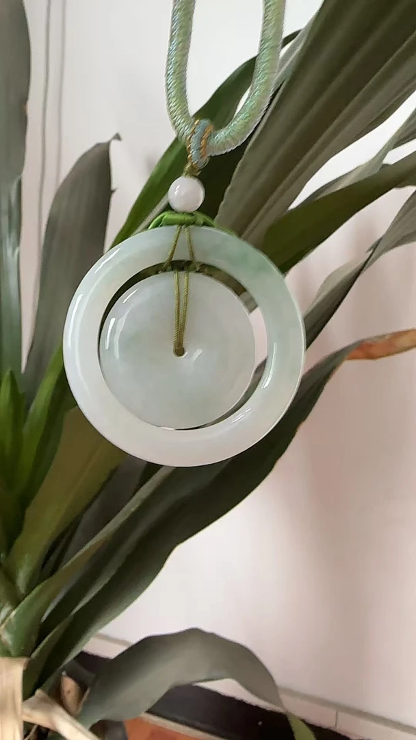 非金属树脂吊坠 非布艺金属子母扣平安扣吊坠1