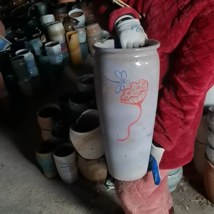 红陶口20高45瑕疵