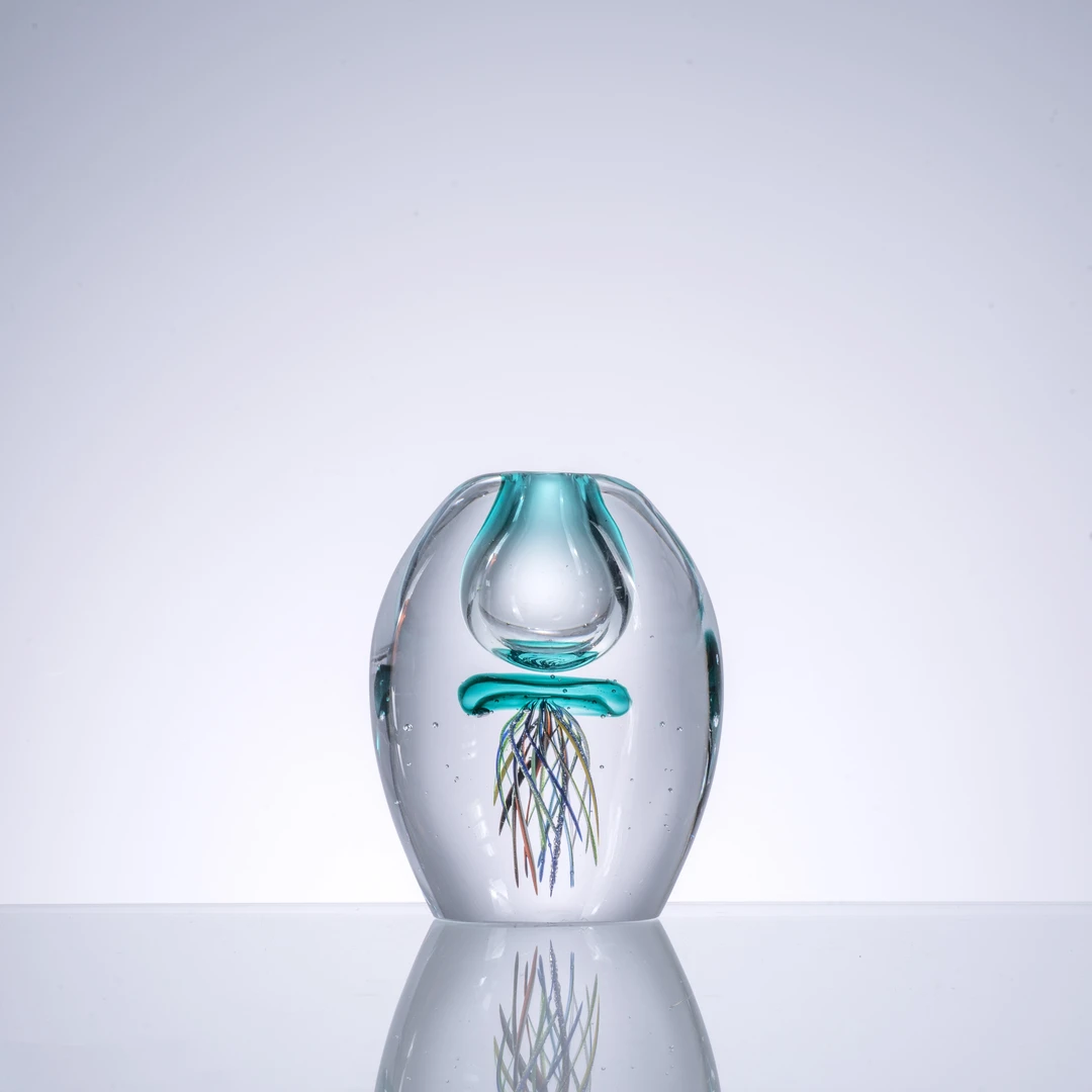 意中家美学【永生精灵】轻奢琉璃水母球家居创意摆件AJ1010028