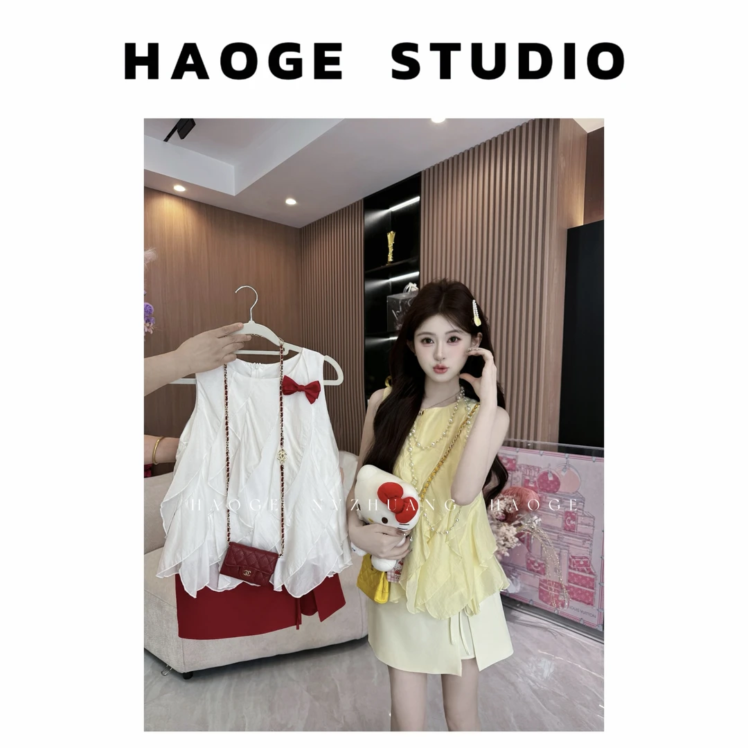 冉冉定制●上衣HGX5SY1627A小众短款设计感甜美时尚减龄夏季设计