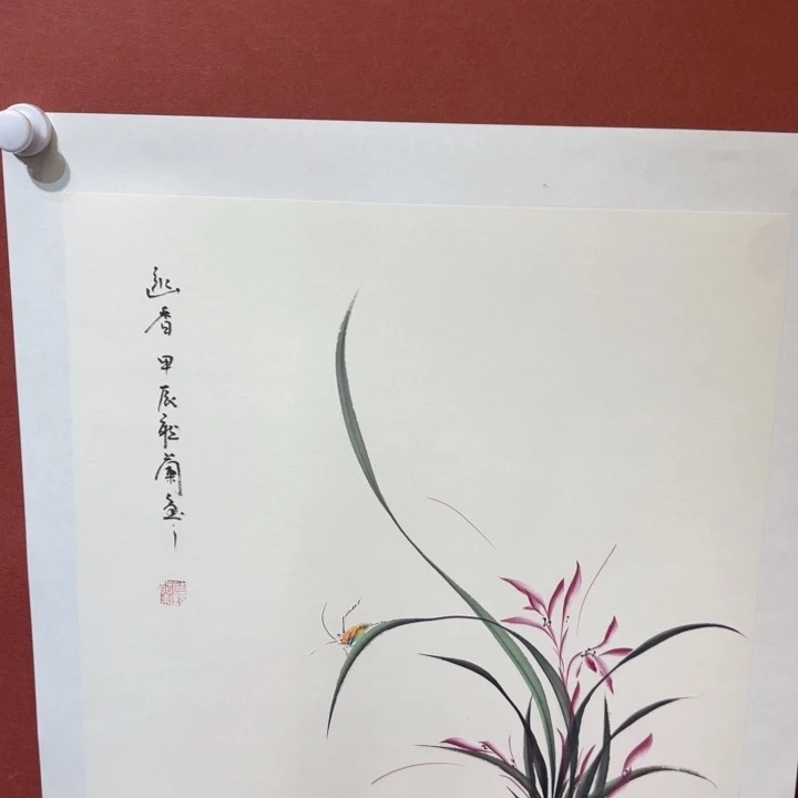 国画听兰老师花鸟