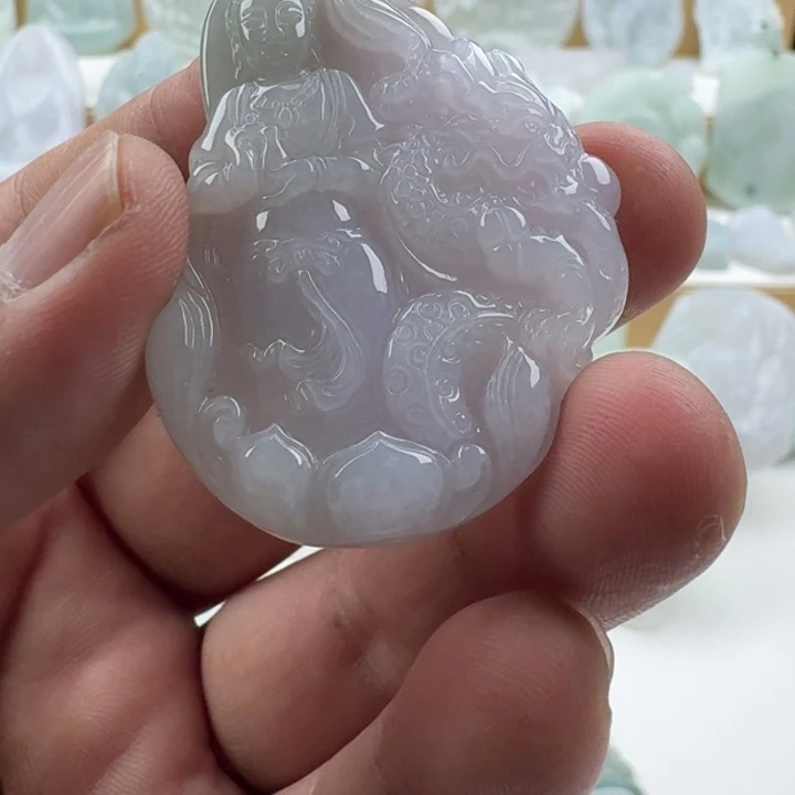 翡翠未镶嵌颈饰天然缅甸A货翡翠