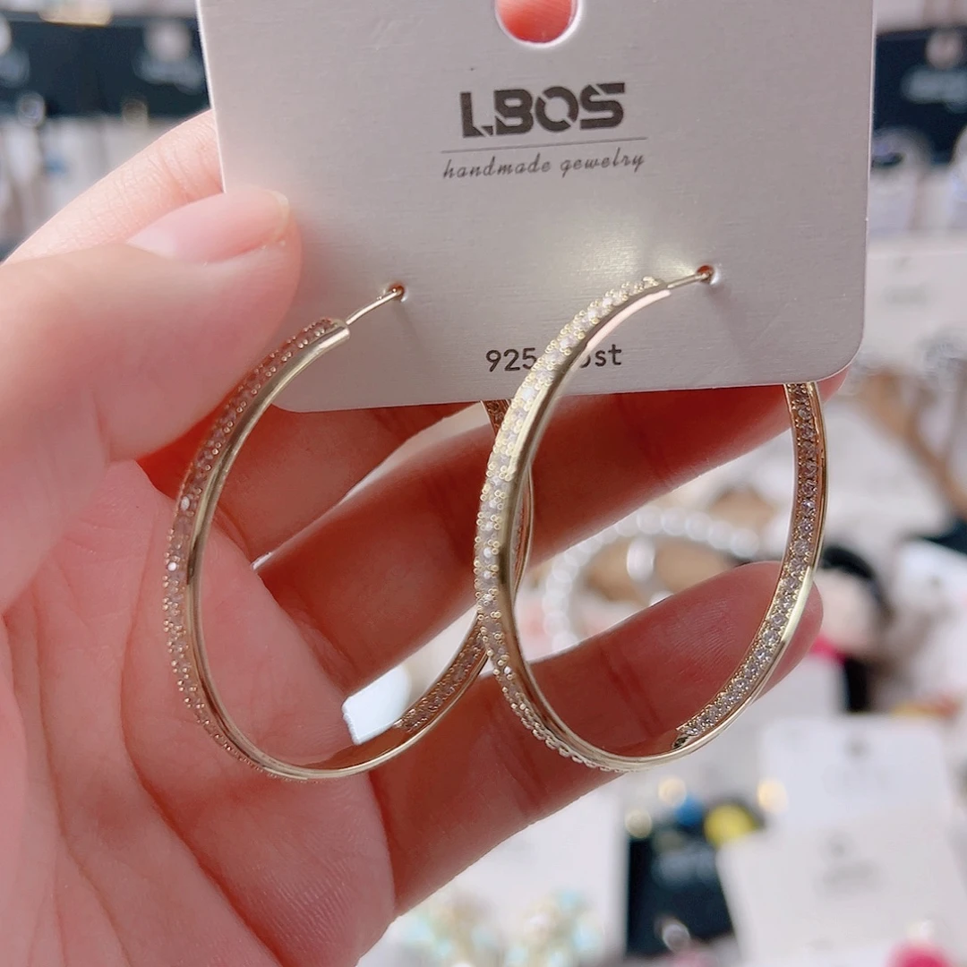 琉璃纯铜合金耳环的