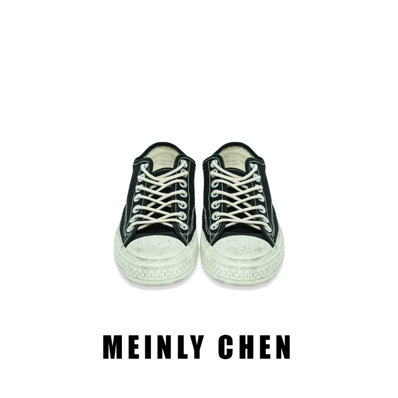 【MEINLY  CHEN】【帆布鞋】高端设计师款透脏脏板减龄休闲鞋2316