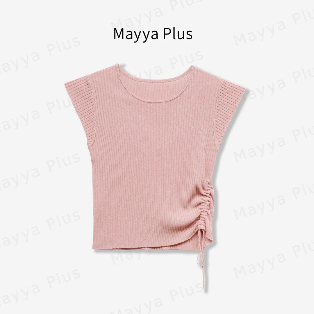 【聆听】轻奢气质无袖欧若风针织上衣32526879