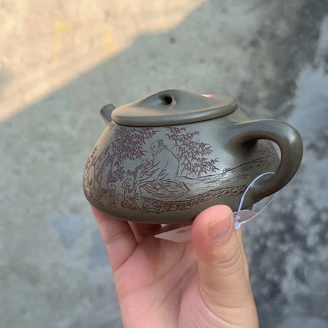 紫砂茶壶青段石票