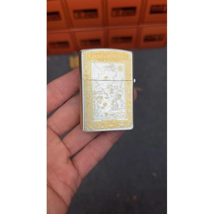 高端煤油打火机佐罗银金双色冰与火129