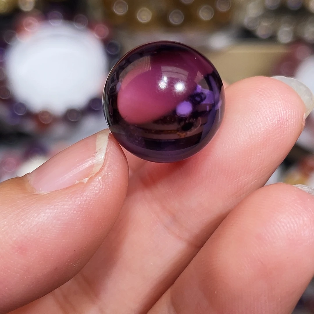 珠宝半成品未镶嵌水晶巴西紫水单珠16