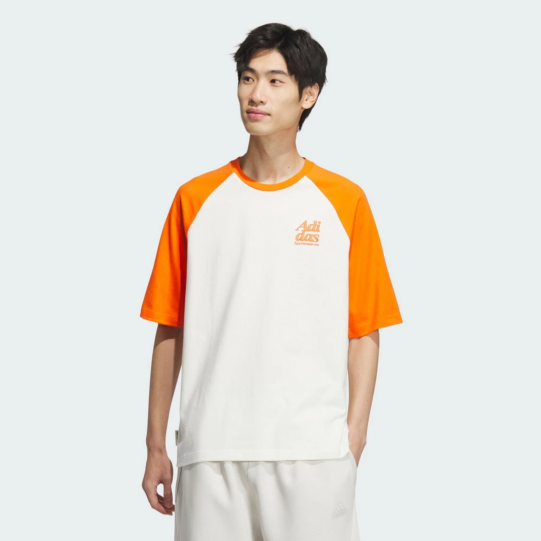 ADIDAS阿迪达斯M LOGO TEE1男士舒适耐磨运动休闲短袖T恤JI9820