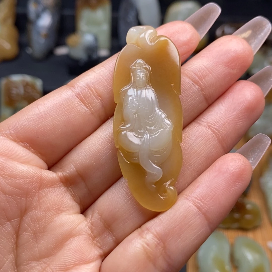 和田玉未镶嵌挂件用****1