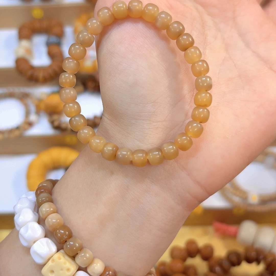 星月菩提手串龙脊玉华