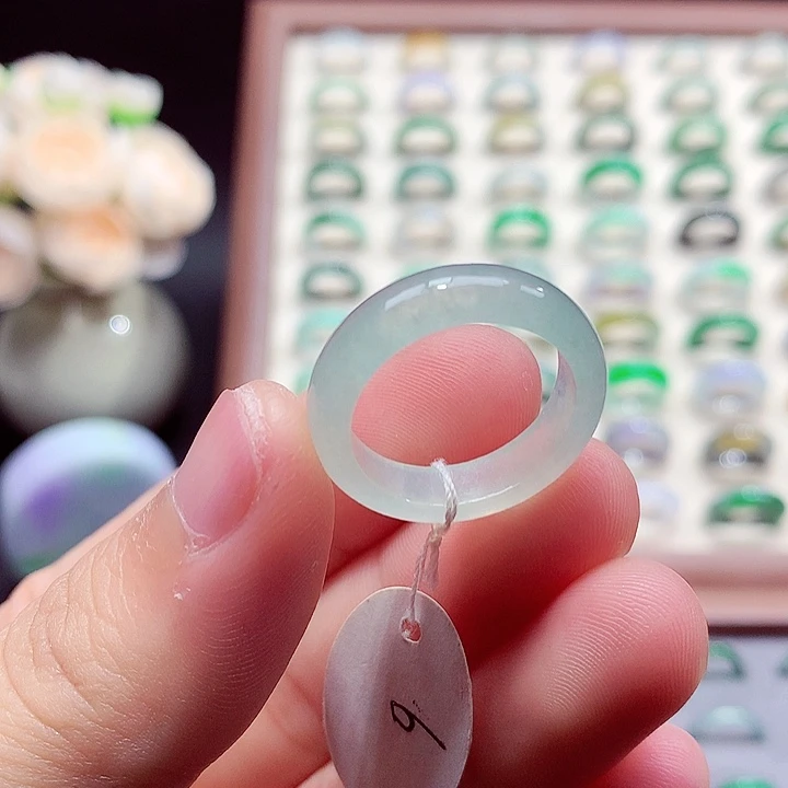 翡翠未镶嵌戒指19号