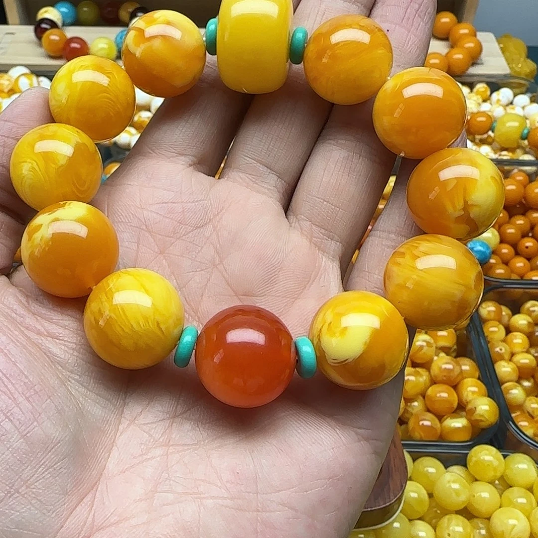 龍****无非金属精品老蜡色素串搭配一条