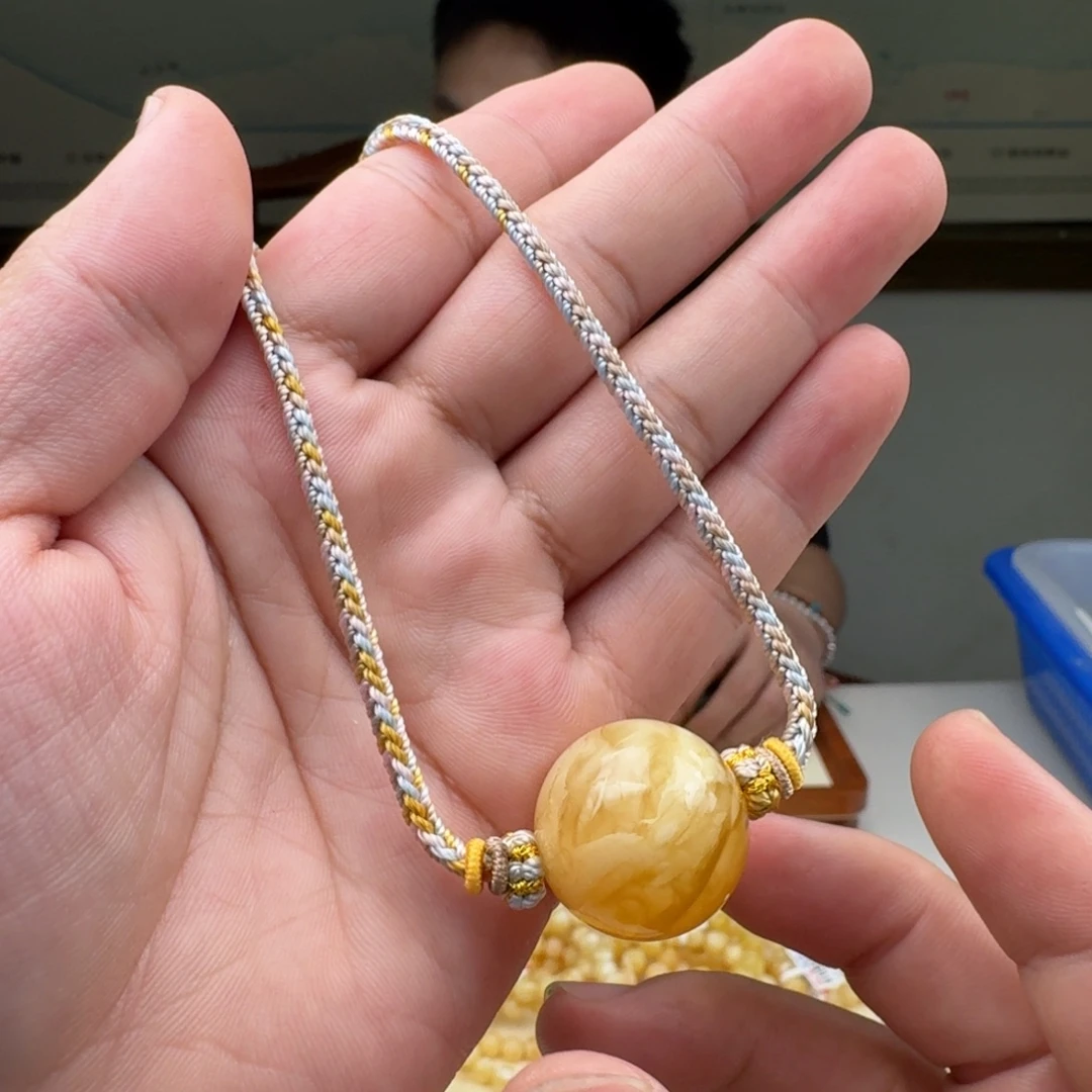 琥珀未镶嵌手链蜜蜡手串