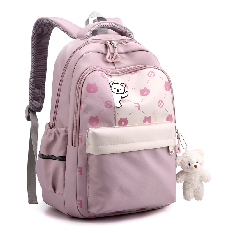 新品巴拉巴拉2-5年级小学生书包女生轻薄款超轻便女孩儿童背包防