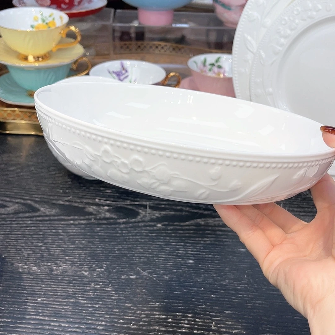 骨瓷21厘米汤盘////