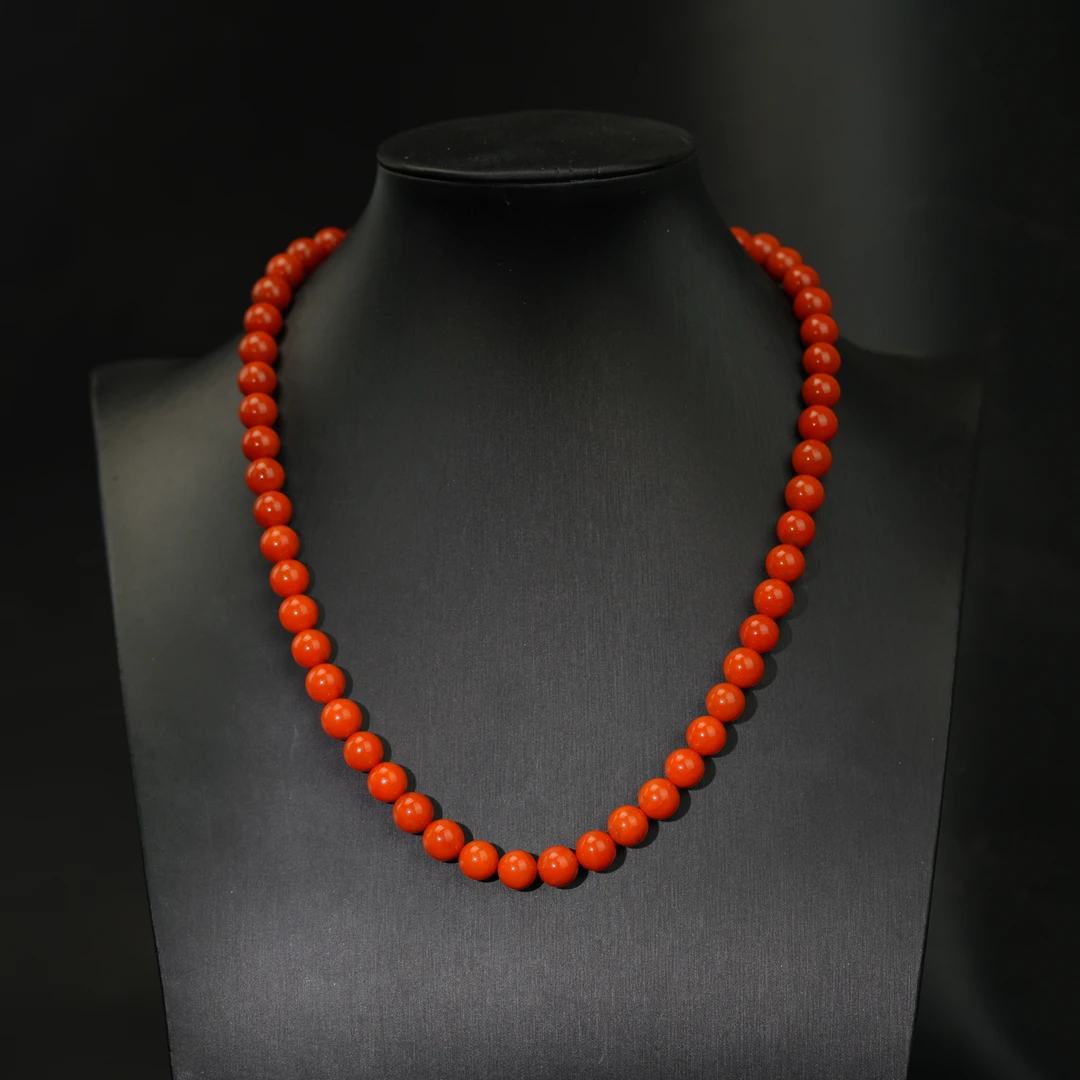 【初见珠宝】南红项链16-2CL357X3【多样性发一件】约8.5mm＋