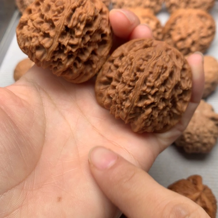 喜***集文玩核桃把件南疆石45