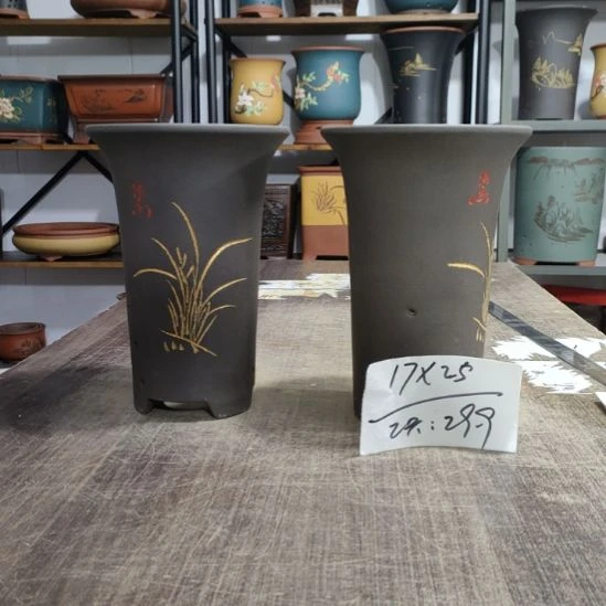 紫砂花盆库存尾货清仓