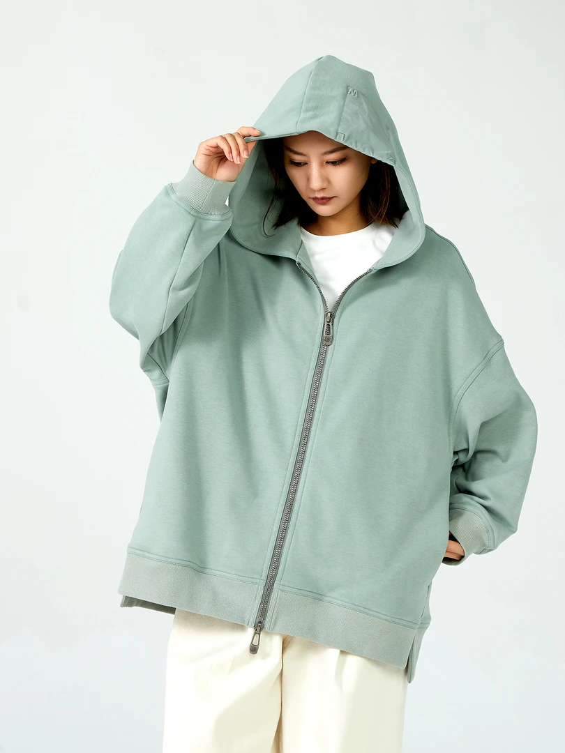 女装瑕疵品503241074秋季拉链套头款秋冬中款卫衣外套