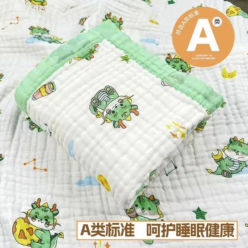 宝宝六层纱布浴巾柔软吸湿大尺寸可当洗澡巾盖毯110*110