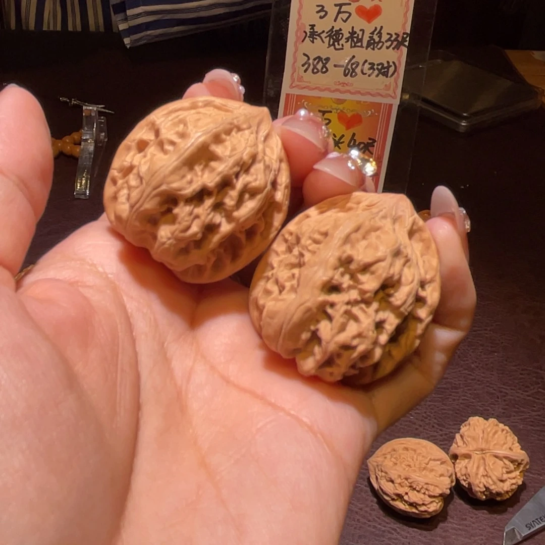 文玩核桃把件33左右承德粗筋