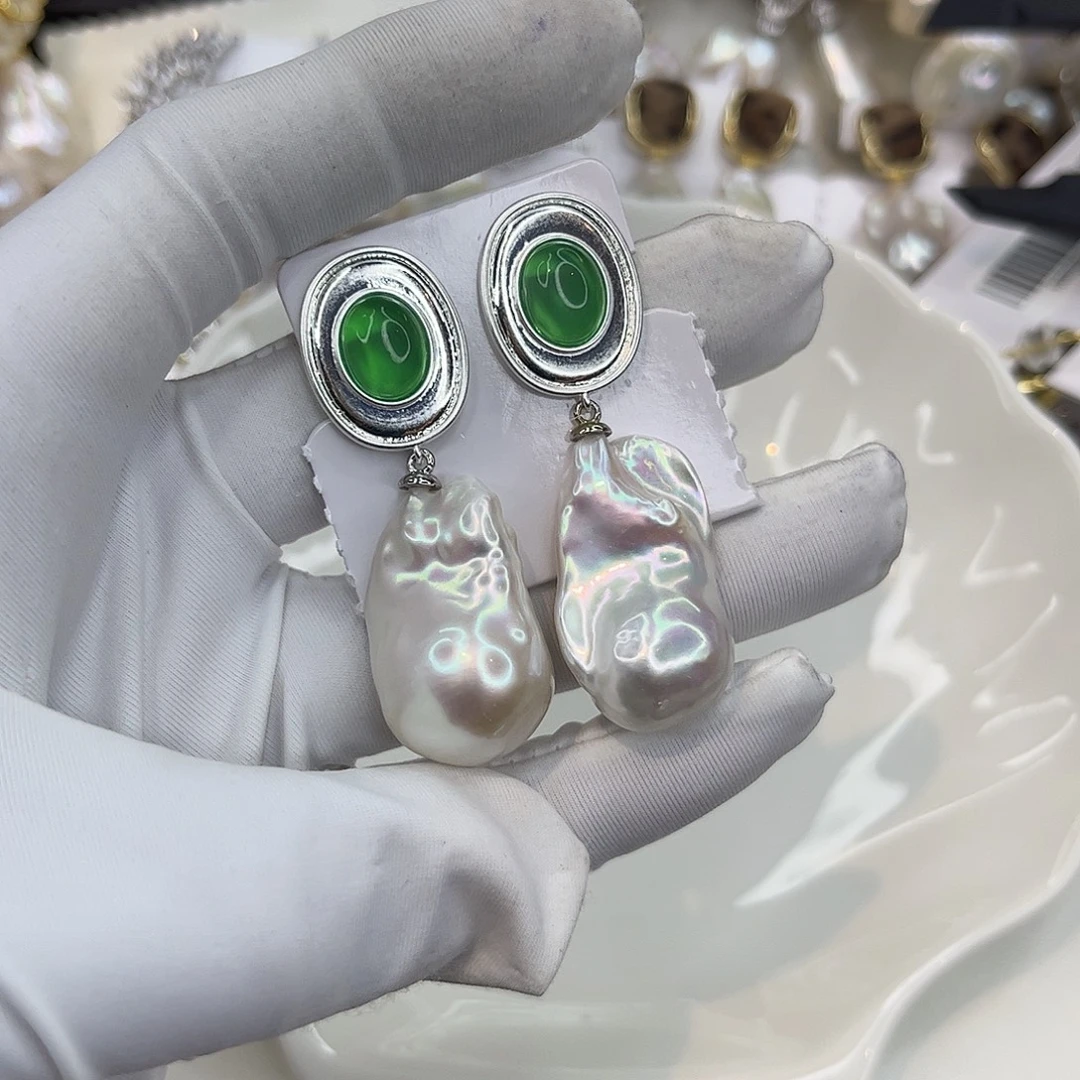 耳饰淡水珍珠合金