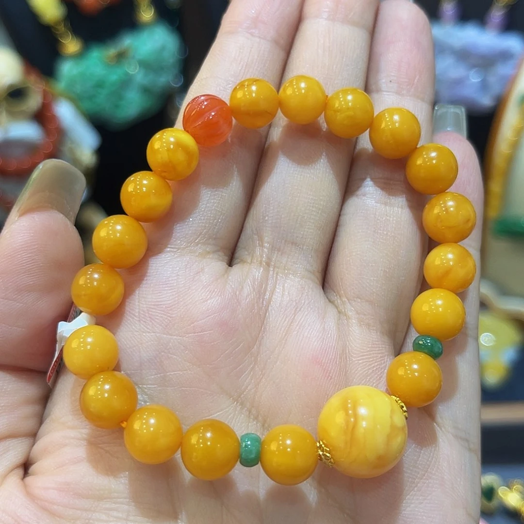 未镶嵌蜜蜡手串手串