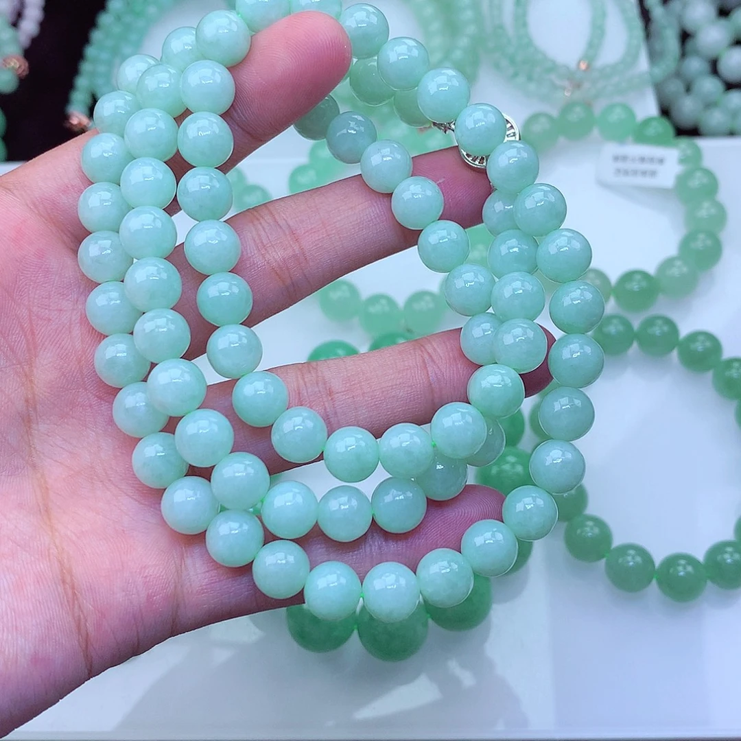 翡翠未镶嵌毛衣链