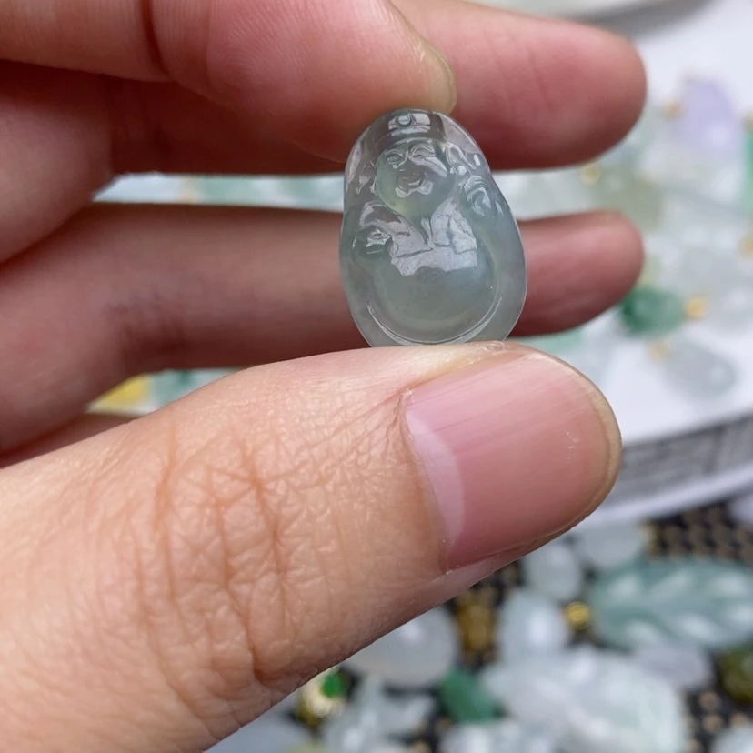 【闪购商品】翡翠吊坠(不含链)未镶嵌小财财