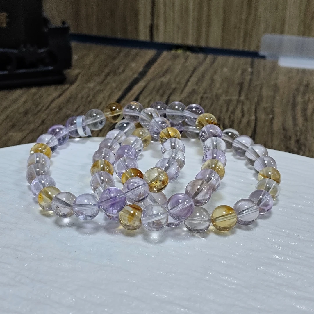 【书记甄选】天然紫黄晶单圈手链 多样性发一件  约8mm 2993LA