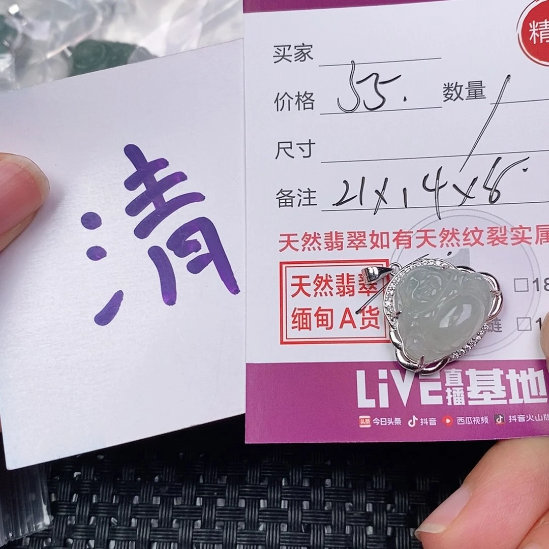 翡翠银S925镶嵌颈饰