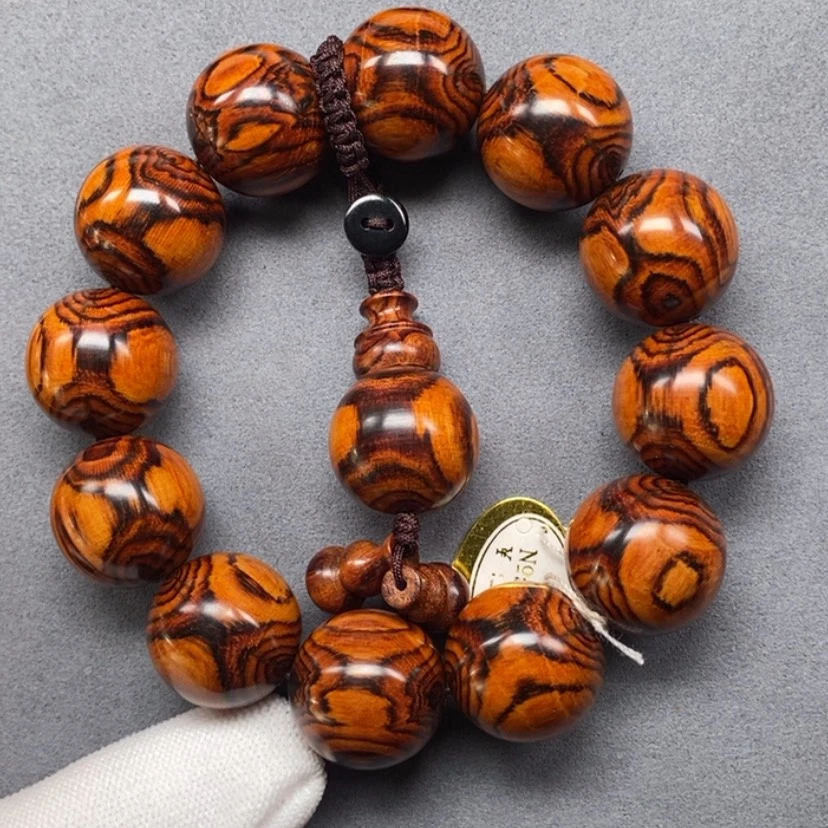 【闪购商品】黄花梨/降香黄檀手串/手链人**漫海黄2.0鬼脸