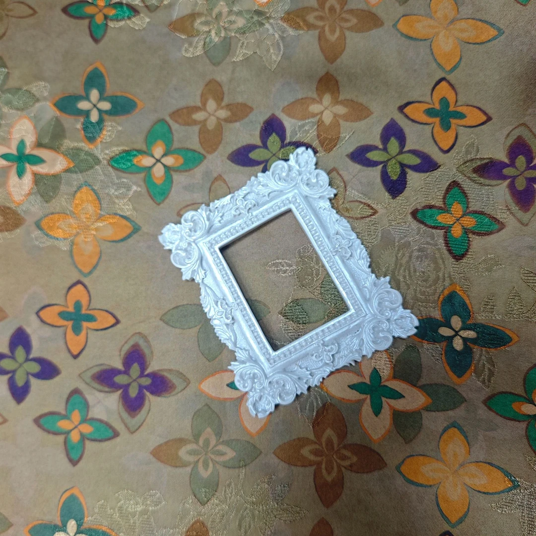 直播间颜色为准花萝布料 香槟色 十字