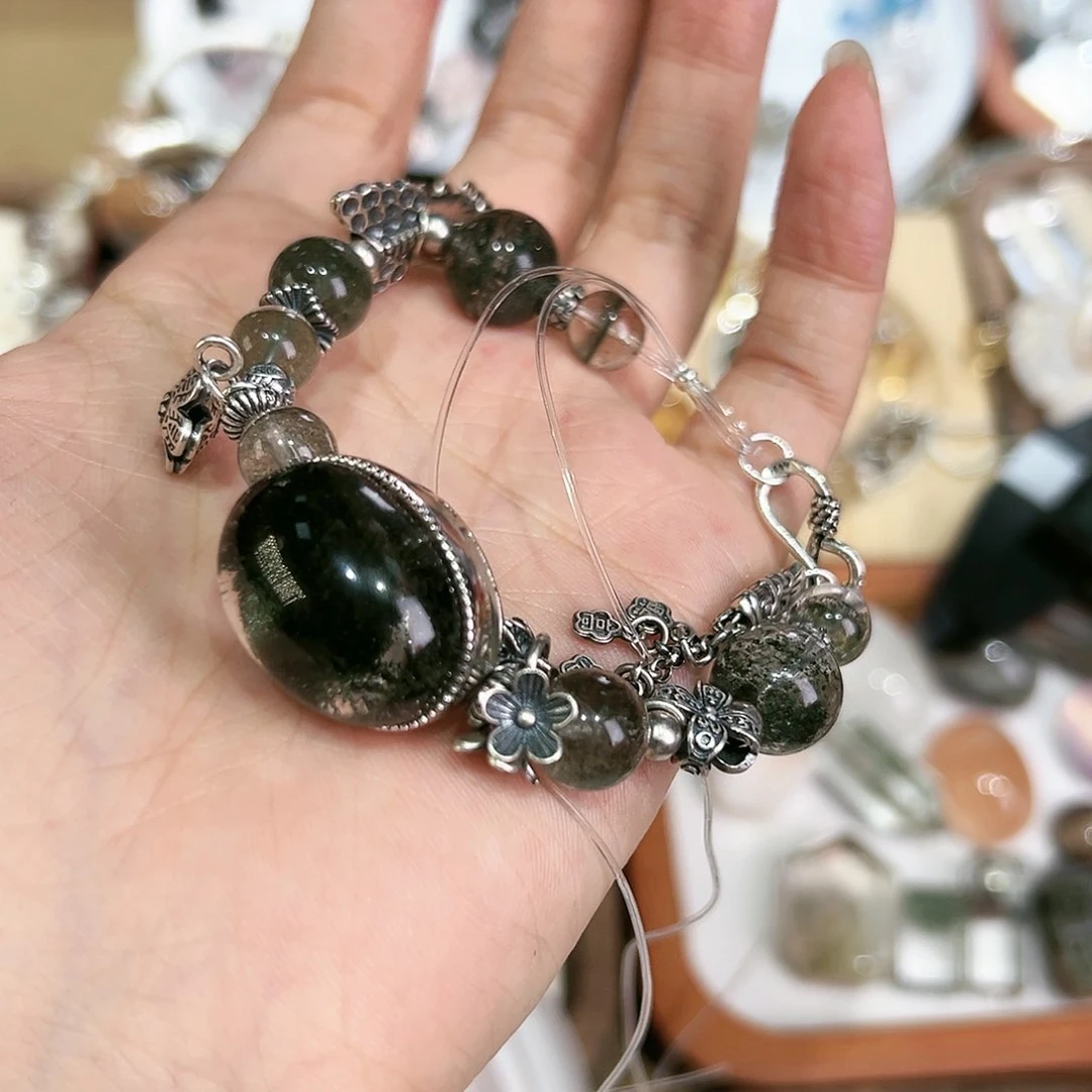 水晶手链未镶嵌谢**主定制款除蛋面外所有银和珠子