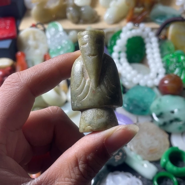 和田玉未镶嵌吊坠(不含链)