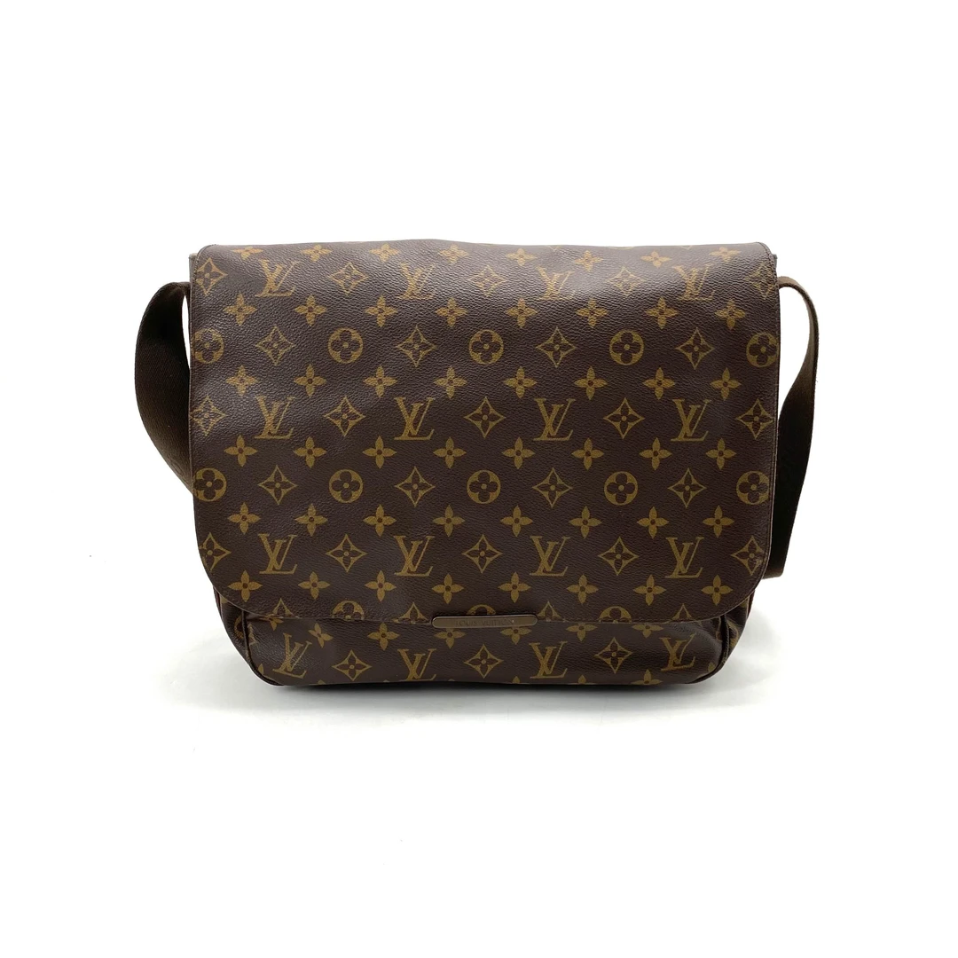 95新 LouisVuitton/路易威登 98新棕老花翻盖邮差包尺寸35/28