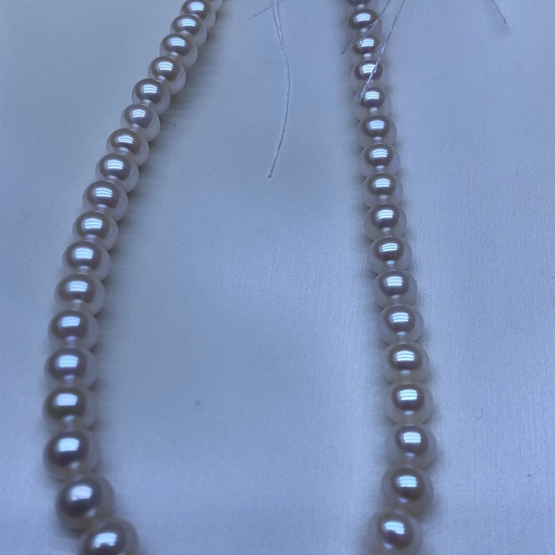 银S925镶嵌淡水珍珠卡7到8