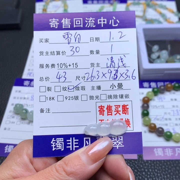 颈饰未镶嵌翡翠雪***赖