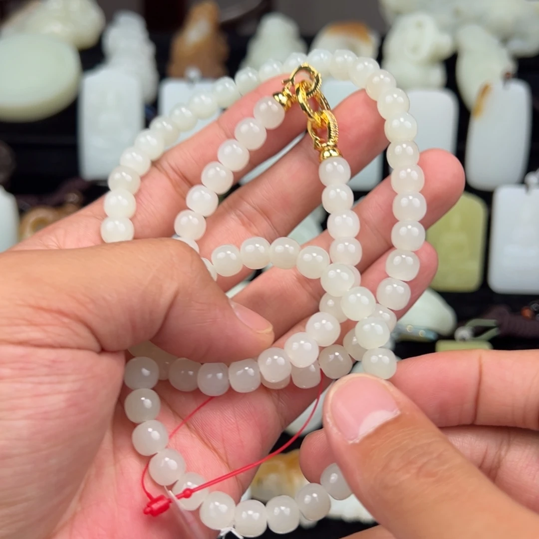 和田玉未镶嵌手链