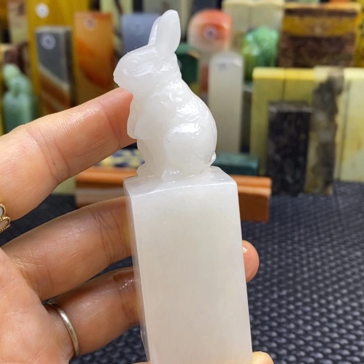 云南石青田石印章石