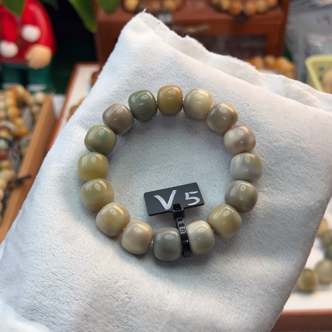 菩提根/象牙果手串卡14桶珠微瑕5