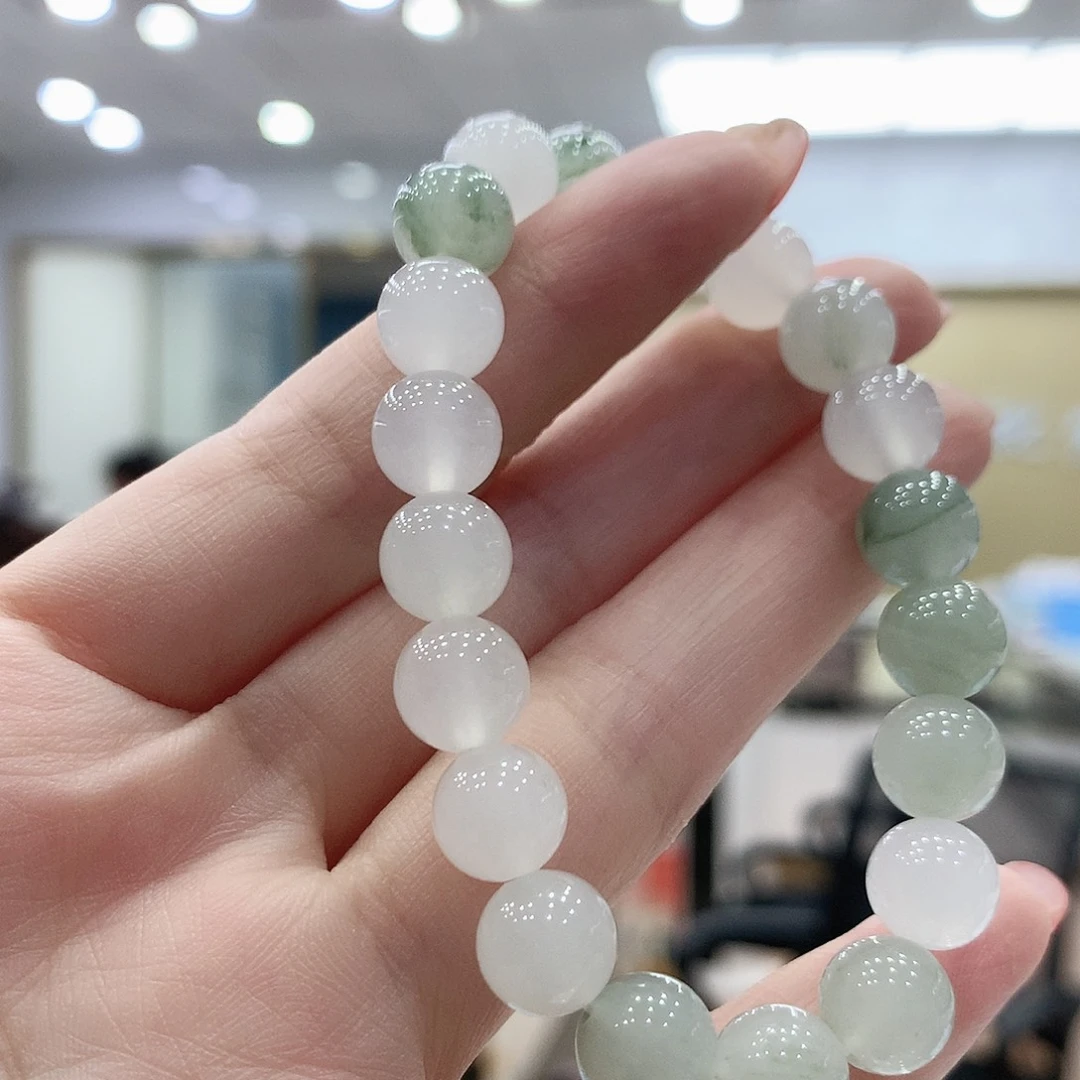 石英质玉（非洲翠）手链未镶嵌石英石