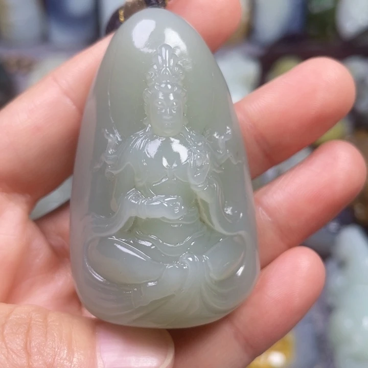 和田玉未镶嵌挂件