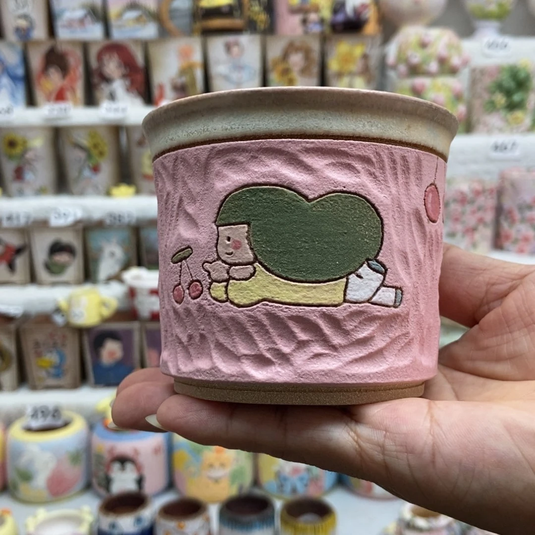 内口6.5高度7手工釉烧